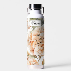 Bouteille D'eau Calligraphie florale classique du boho vert orange