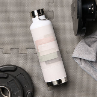 Bouteille D'eau Calques pastel doux art IA
