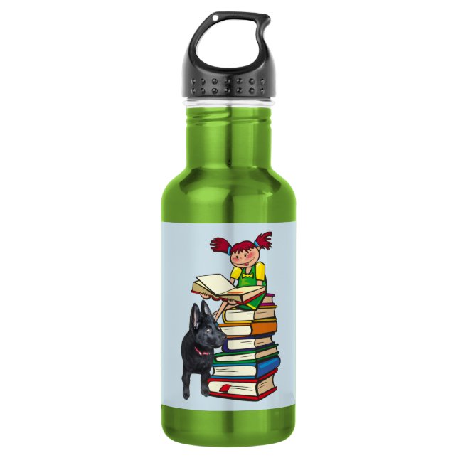 Bouteille D'eau Camarades d'études scolaires Furry Friends Bottle, (Devant)