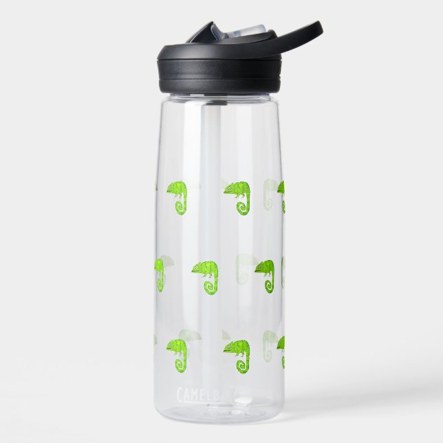 Bouteille D'eau Caméléon vert mignon (Gauche)