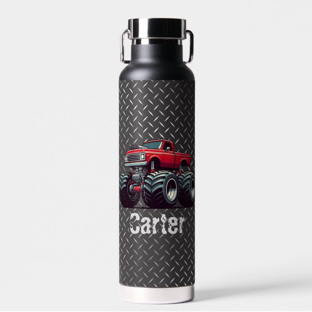 Bouteille D'eau Camion monstre rouge  (Avant)