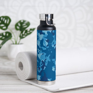 Bouteille D'eau Camo bleu #3.1 Cuivre noir