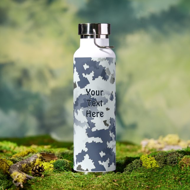 Bouteille D'eau Camouflage d'hiver (Extérieur (pivotée))