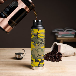 Bouteille D'eau Camouflage jaune et vert, Militaire, Armée