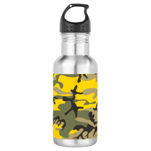 Bouteille D'eau Camouflage jaune et vert, Militaire, Armée