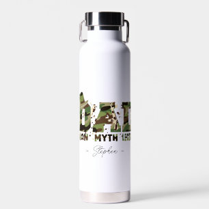 Bouteille D'eau Camouflage "Papa - Homme, Mythe, Légende"