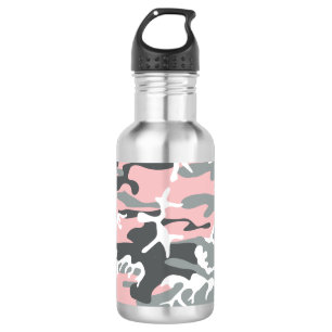 Bouteille D'eau Camouflage rose et gris, Militaire, Armée