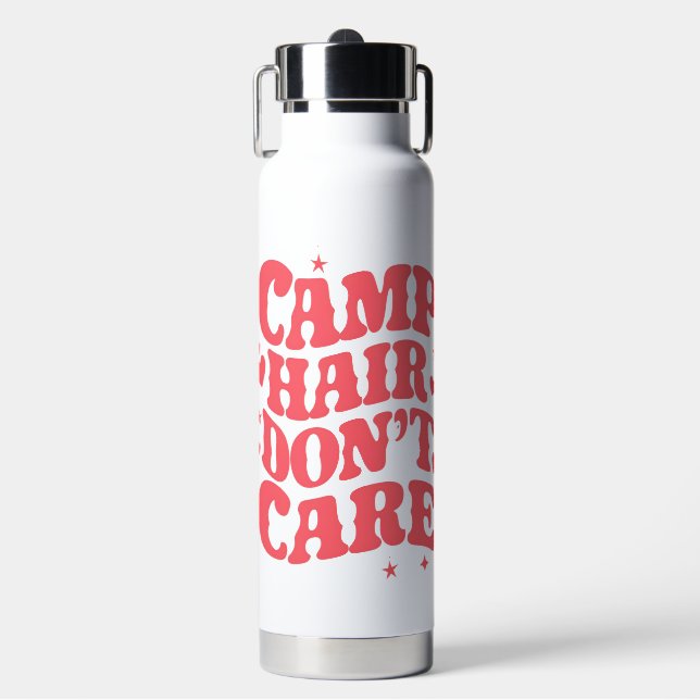 Bouteille D'eau Camp Hair Ne vous souciez pas Camping d'été Filles (Salle de sport)