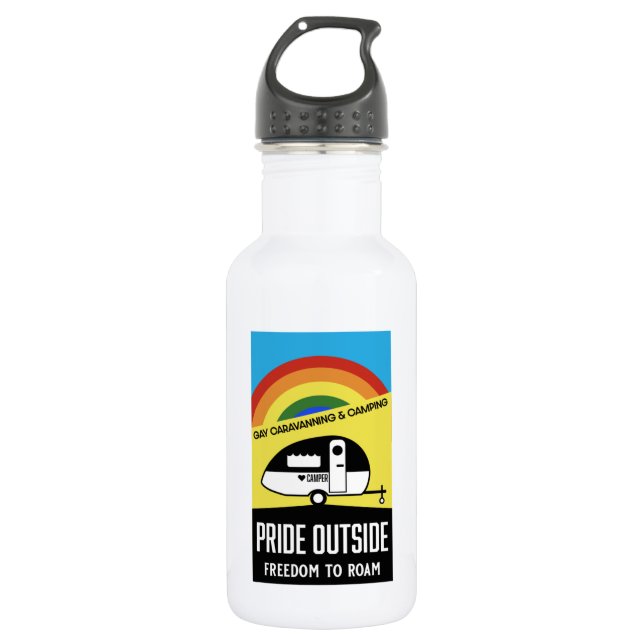 Bouteille D'eau Camping caravane gay (Devant)