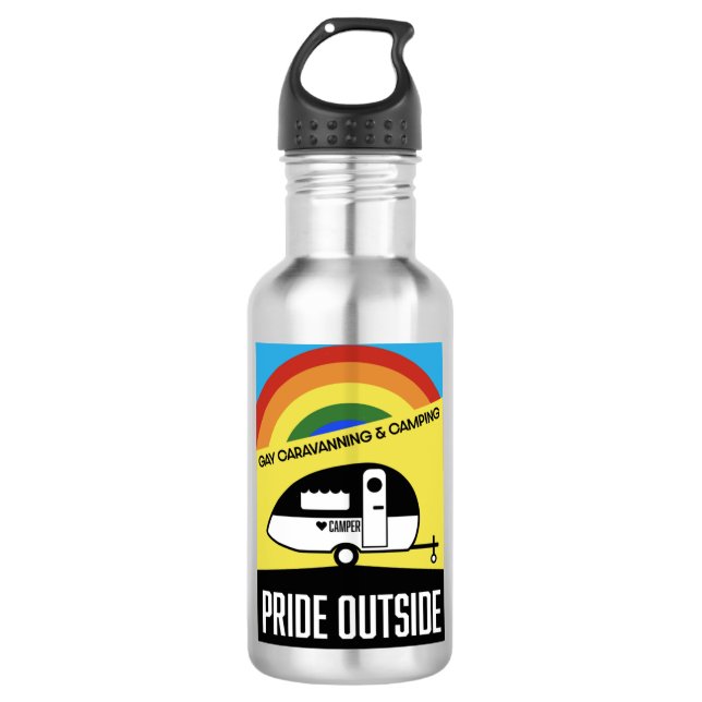 Bouteille D'eau Camping caravane gay (Devant)