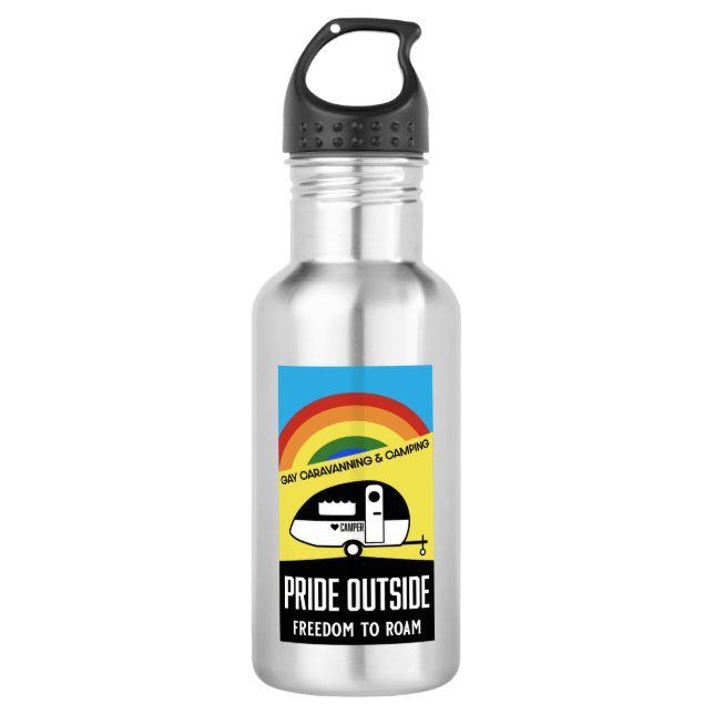 Bouteille D'eau Camping caravane gay (Devant)