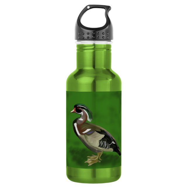 Bouteille D'eau Canard en bois (Devant)