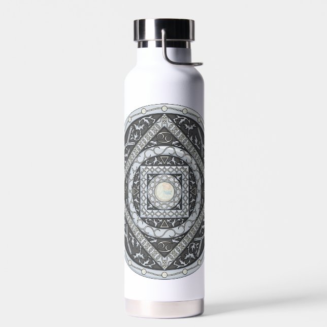 Bouteille D'eau Cancer Mandala (Gauche)