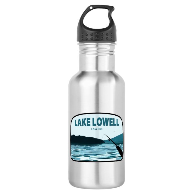 Bouteille D'eau Canne à pêche du lac Lowell Idaho (Devant)