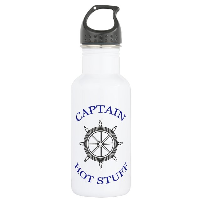 Bouteille D'eau "Capitaine Hot Stuff" (Devant)
