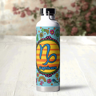 Bouteille D'eau Capricorne Groovy Personnalisé
