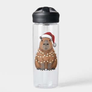 Bouteille D'eau Capybara Noël Correspondant Drôle de Père Noël