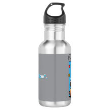 Capybara Old School Gamer Water Bottle