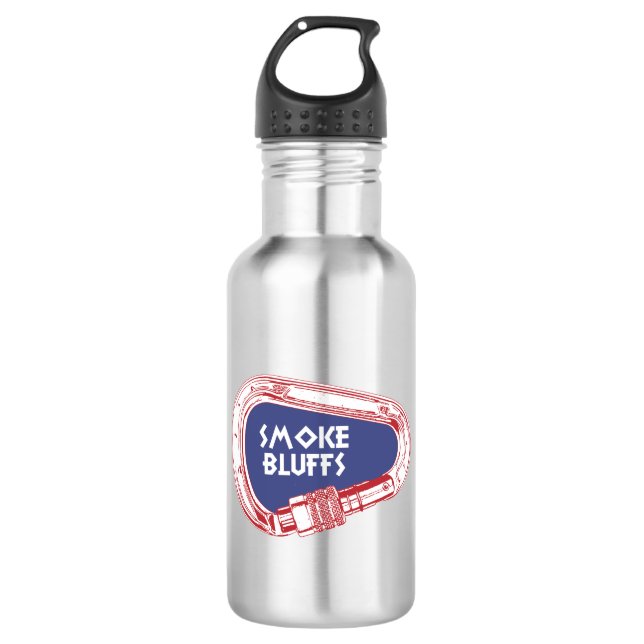Bouteille D'eau Carabiner Escalade Smoke Bluffs (Devant)