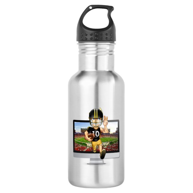 Bouteille D'eau Caractère football (Devant)