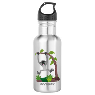 Bouteille D'eau Caricature de bande de gibbon joyeux