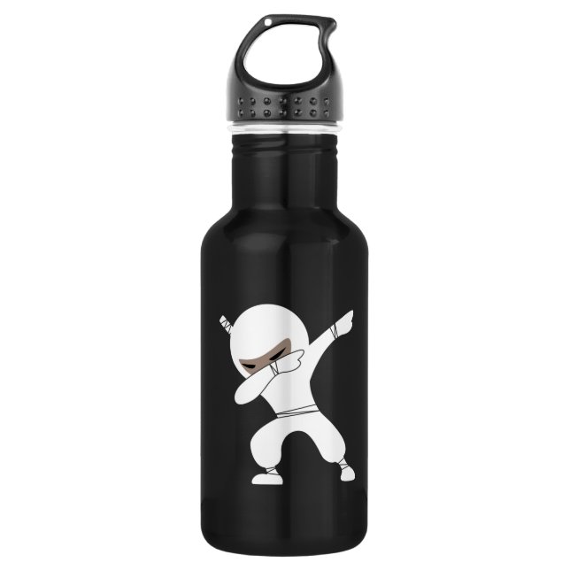 Bouteille D'eau Caricature Petit Guerrier Ninja (Devant)