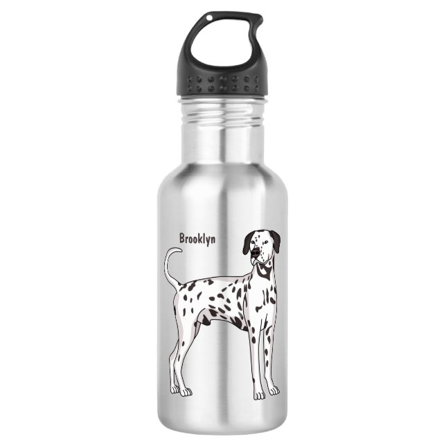 Bouteille D'eau Caricature pour chien dalmate (Devant)