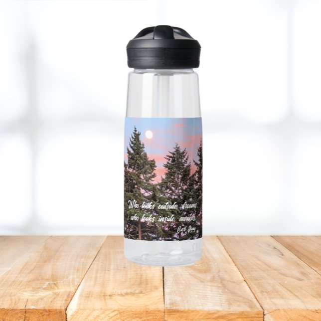 Bouteille D'eau Carl Jung Citation Rising Moon Sunset (In Situ Table)