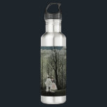 Bouteille D'eau Carnival Evening, Henri Rousseau oil painting 1886<br><div class="desc">Henri Rousseau,  oil on canvas,  1886... 
oil painting,  fine art,  traditional art,  modern art,  landscape,  winter,  cold,  bare trees,  carnival,  clown,  blue,  dark,  clouds,  cloudy,  overcast,  moon,  moonlight,  night,  nighttime,  grey,  gray,  spooky,  gloomy,  murky,  eclectic,  chic,  stately,  sophisticated,  funky,  home decor,  unique,  elegant,  quirky,  gothic, </div>