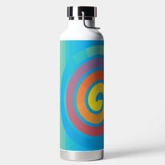 BOUTEILLE D'EAU CARRÉ SPIRAL