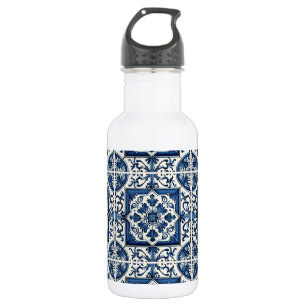 Bouteille D'eau Carreaux méditerranéens, portugais, azulejo, majol