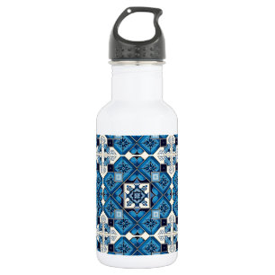 Bouteille D'eau Carreaux Méditerranéens, Portugais, Azulejo, Majol