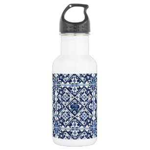 Bouteille D'eau Carreaux méditerranéens, portugais, azulejo, majol