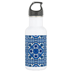 Bouteille D'eau Carreaux méditerranéens, portugais, azulejo, majol