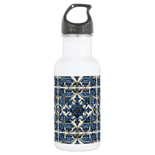 Bouteille D'eau Carreaux Méditerranéens, Portugais, Azulejo, Majol