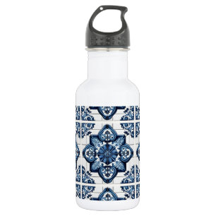 Bouteille D'eau Carreaux méditerranéens, portugais, azulejo, majol