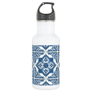 Bouteille D'eau Carreaux méditerranéens, portugais, azulejo, majol