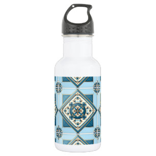 Bouteille D'eau Carreaux méditerranéens, portugais, azulejo, majol