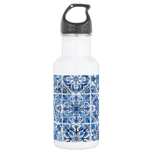 Bouteille D'eau Carreaux méditerranéens, portugais, azulejo, majol