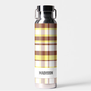 Bouteille D'eau Carreaux Personnalisés Moderne Tendance