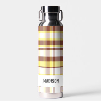 Bouteille D'eau Carreaux Personnalisés Moderne Tendance