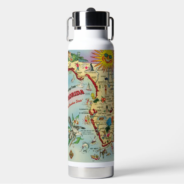 Bouteille D'eau Carte de Floride (Salle de sport)