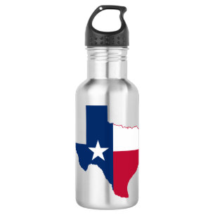 Bouteille D'eau carte drapeau du Texas