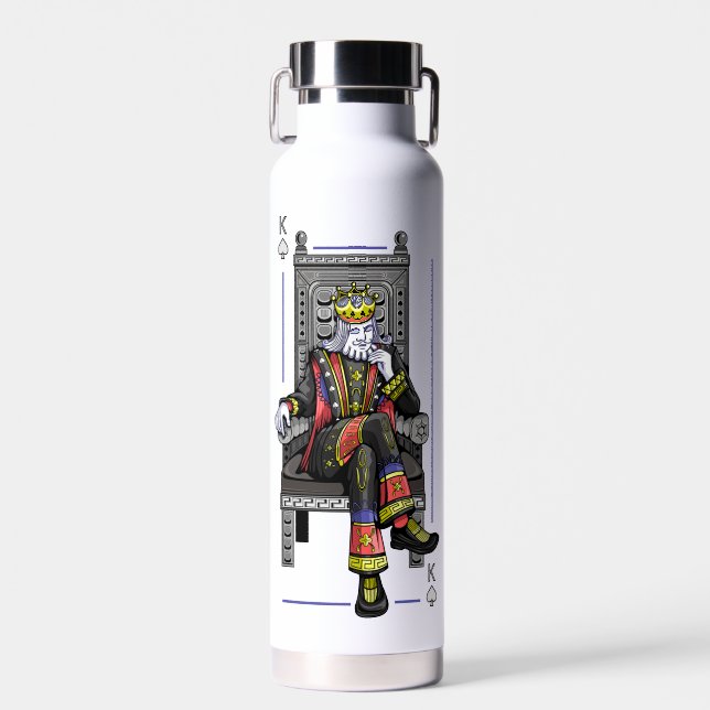 Bouteille D'eau Carte King (Avant)