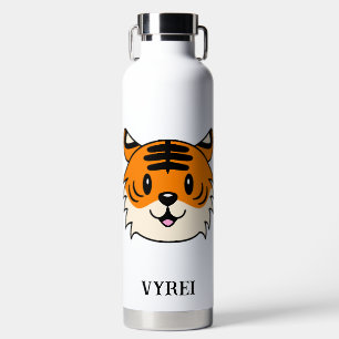 Bouteille D'eau Carton doux et souriant tigre