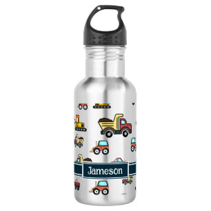 Bouteille D'eau Cartoon Truck Voiture Crane Nom du véhicule Person