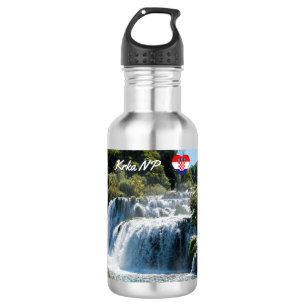 Bouteille D'eau Cascade dans le Parc national de Krka - Dalmatie,