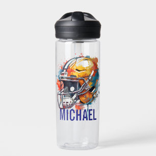Bouteille D'eau Casque de Football Motivationnel Inspirant
