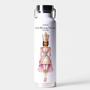 Bouteille D'eau Casse-Noisette Féminin de Noël Rose & Or