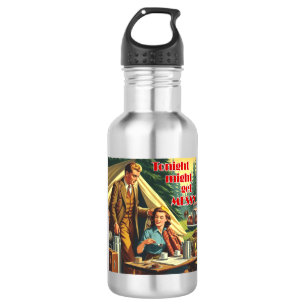 Bouteille D'eau Ce Soir Pourrait Être Dur Camping